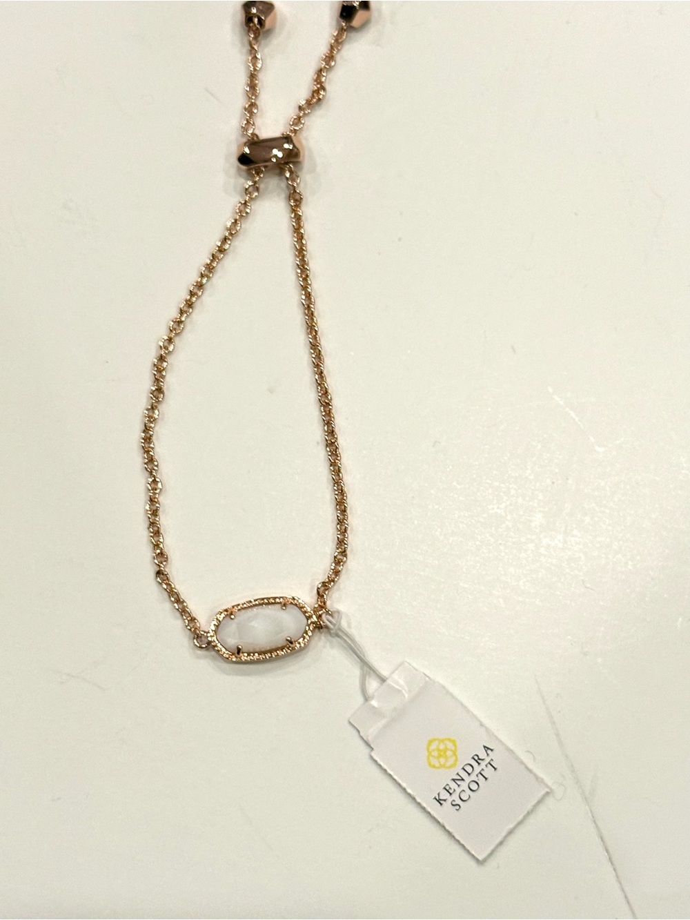 Kendra Scott Elaina Rose Gold Iridescent Drusy Bracelet NWT